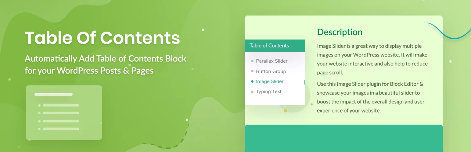 Table Of Contents Block By WPDeveloper