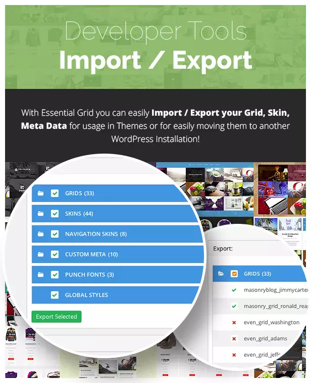 Essential Grid Gallery - Import & Export
