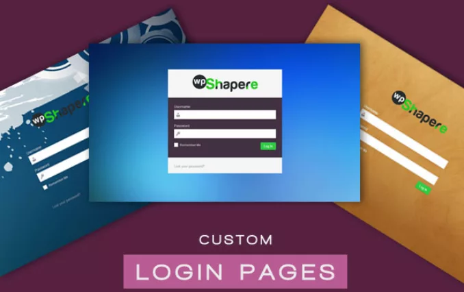 WPShapere custom login pages