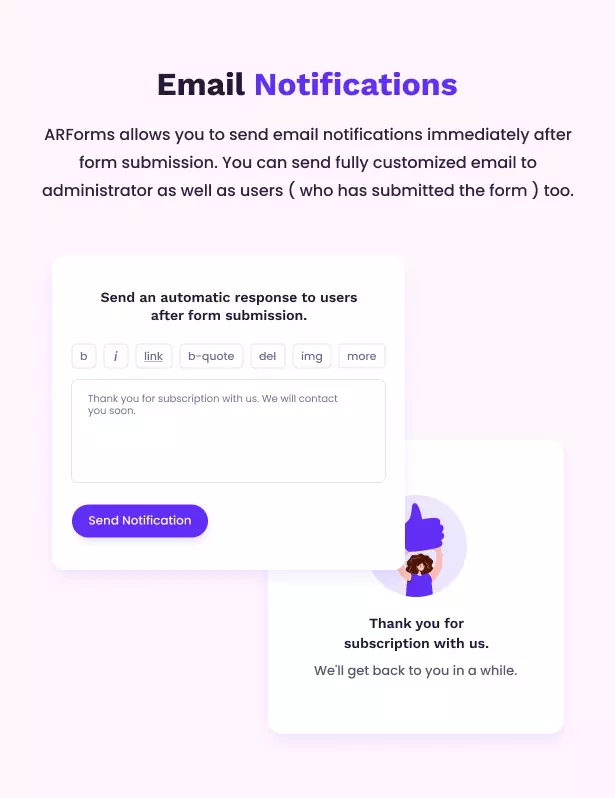 ARForms - Email Notifications